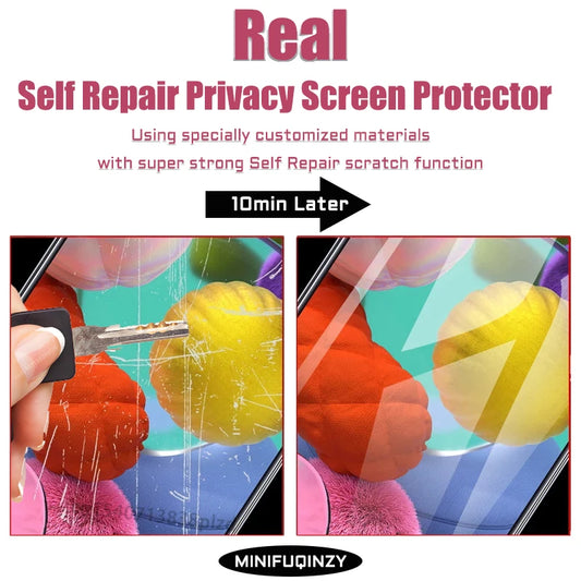 Película de desbloqueo de reparación automática para Samsung Galaxy, Protector de pantalla de privacidad, no de vidrio, S25 Ultra, S24, S23, S22, S20 Plus, FE, S21, 5G, Note 20