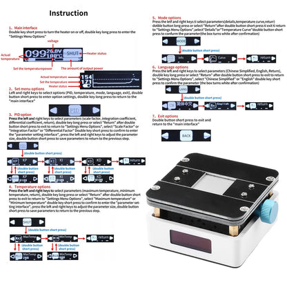 IC CPU Heating Platform Glue and Tin Removal Repair Tools Preheating Station Constant Temperature Motherboard Welding Table