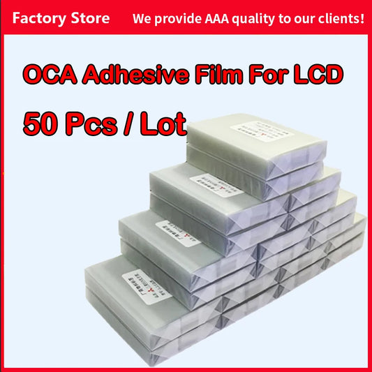Adhesivo Óptico Transparente OCA Doble Cara para Pantalla iPhone 4.7"-7.0" / Samsung / Sony / LG / Nokia / Xiaomi (Grosor 250um)