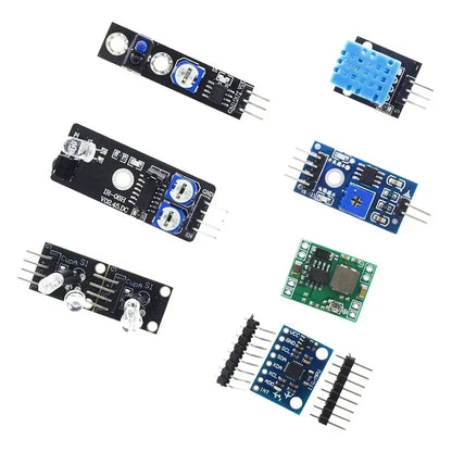 Kit Inicio Módulos Sensores (45 en 1, 16 Tipos) con Caja para Arduino/Raspberry Pi/UNO R3/MEGA2560 (Superior a 37 en 1)