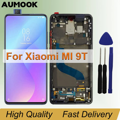 6.39" AMOLED For Xiaomi MI 9T Pro/MI 9T LCD Display Touch Screen Digitizer Assembly With Frame for Xiaomi Redmi K20 Pro /K20 LCD