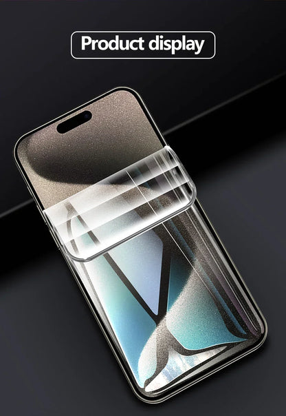 Film Hidrogel Cobertura Completa Protector Pantalla para iPhone 7/8 Plus / X/XR/XS Max / 11-16 Pro Max (Pack 5 Unidades)