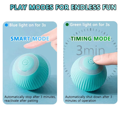 Bola Interactiva Automática Rodante Mágica para Gatos (Juguete Inteligente Electrónico Interior) Accesorios Juego Gato (2 Unidades)
