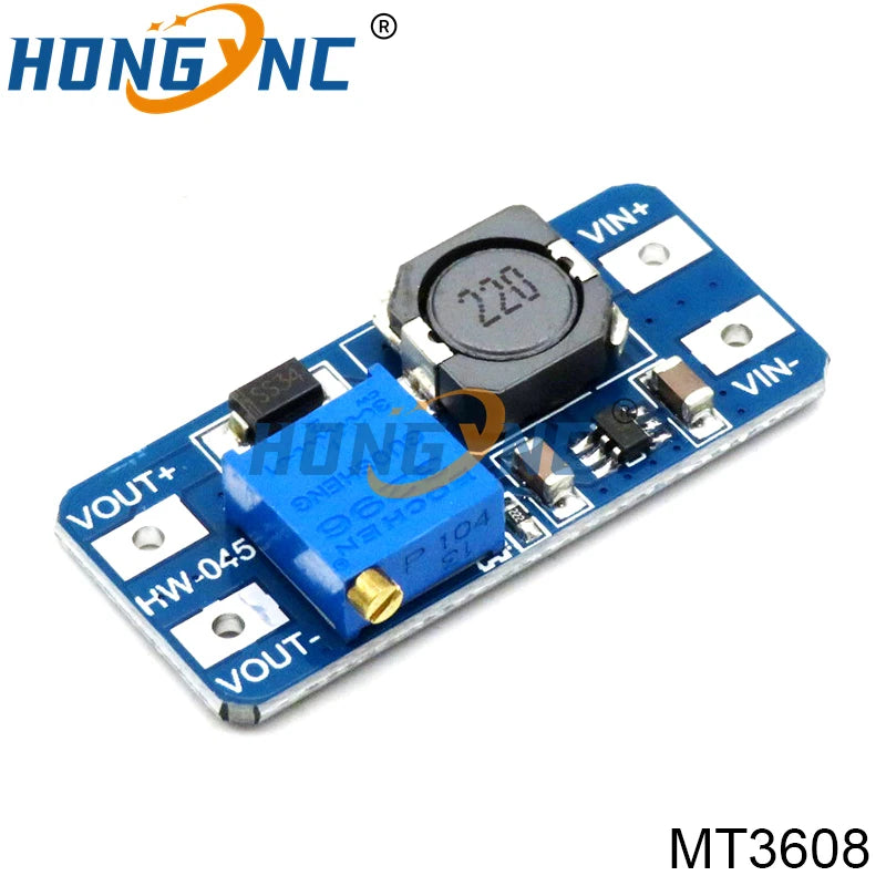Módulo Fuente Alimentación Estabilizada Ajustable Boost/Buck DC-DC 2A/3A (LM2596S / MT3608 / MP1584EN)