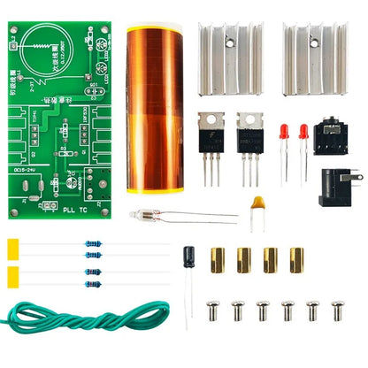 Kit DIY Bobina Tesla Divertida con Arco y Audio - Producción/Ensamblaje Electrónico Experimental (Soldar)