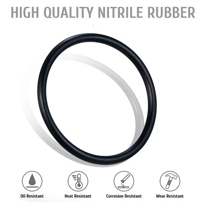 Set Surtido O-Rings Goma Nitrilo 32 Tamaños Universales (Junta Sello) para Plomería/Automotriz/Grifo Reparación (225/419 Piezas)