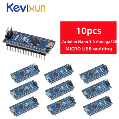 Placa Nano 3.0 (ATMEGA328P, 16MHz, CH340) con Bootloader (Puerto Mini/Tipo C/Micro USB) compatible Arduino