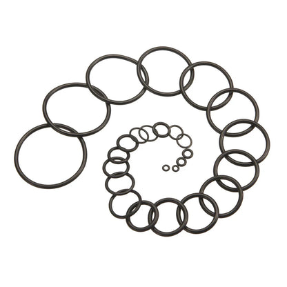 Set Surtido O-Rings Goma Nitrilo 32 Tamaños Universales (Junta Sello) para Plomería/Automotriz/Grifo Reparación (225/419 Piezas)