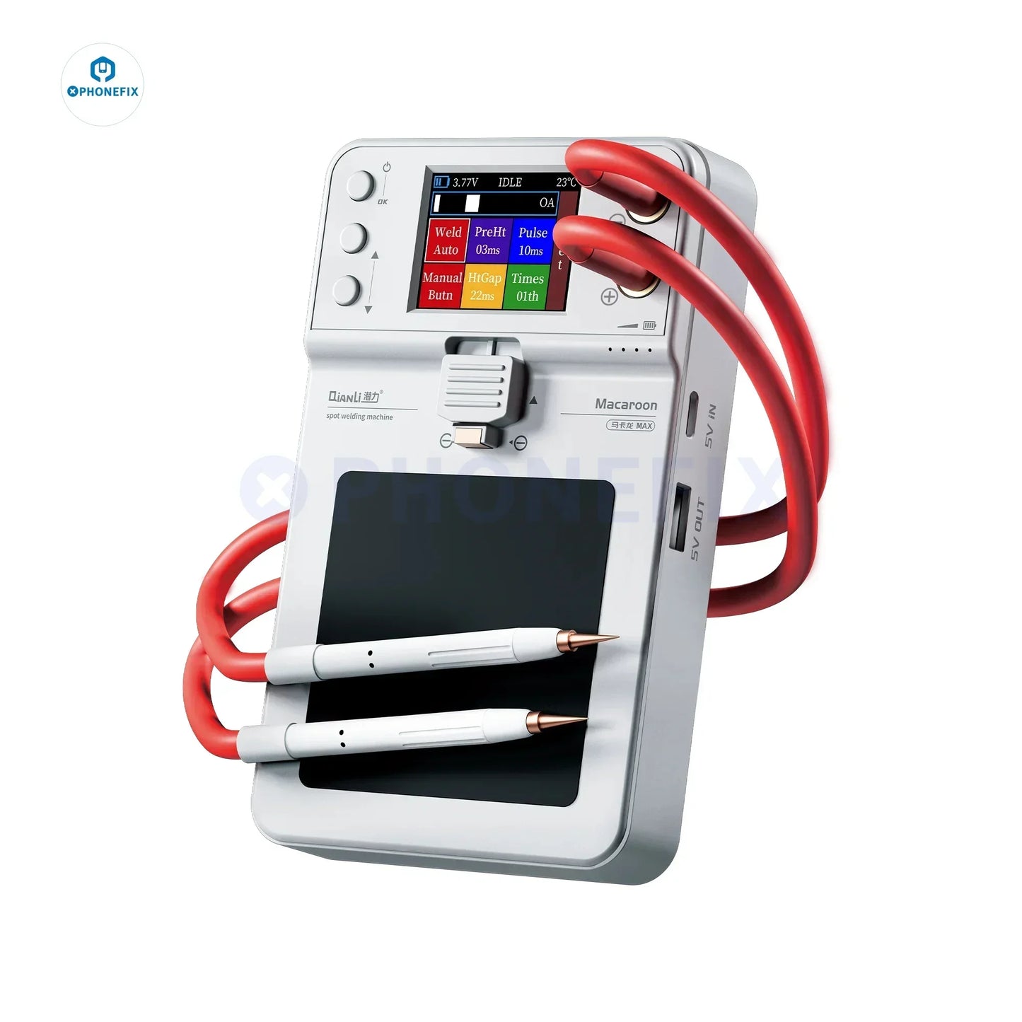 Qianli Macaron Max 2 Spot Welding Machine Adjustable 6 Speed Pulse Time Micro Spot Welder for Phone 11-15PM Battery repair tools