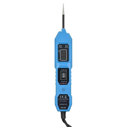 Tester Circuito Eléctrico Aermotor (6V-48V DC) con Display LED y Luz - Herramienta Diagnóstico Sistema Eléctrico Auto