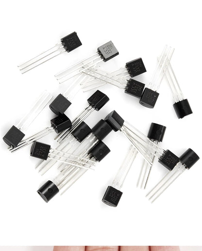 Kit Surtido Transistores BJT TO-92 - 10 Valores (A1015, BC327/337, C1815, S8050/8550, 2N2222/2907) (Total 200 Piezas)