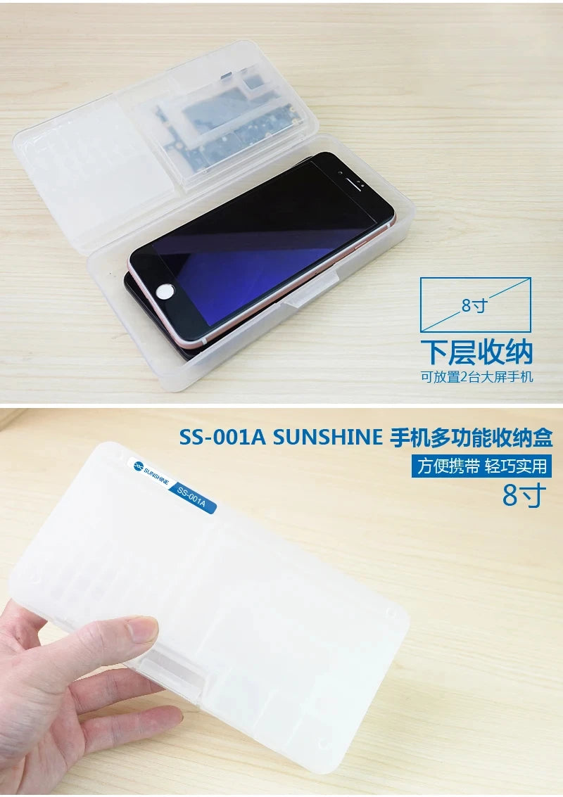 Caja Almacenamiento Multifuncional SUNSHINE SS-001A para Tornillos/Piezas Pequeñas Reparación Móviles/Placa Base