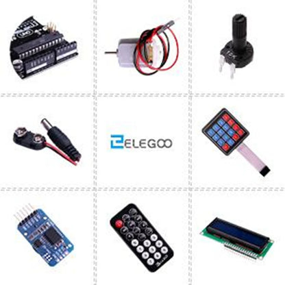 Kit Inicio Completo ELEGOO UNO R3 Project (63 Items) con Tutorial compatible Arduino IDE (Kit Electrónico DIY)