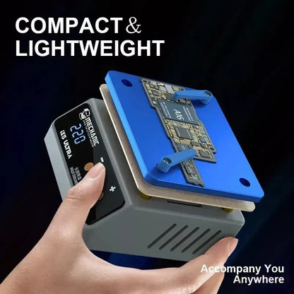 MECHANIC 220V Lightweight IX5 Ultra Universal Preheating Platform Layering Uniform Heating with Clamp for Motherboard Repair