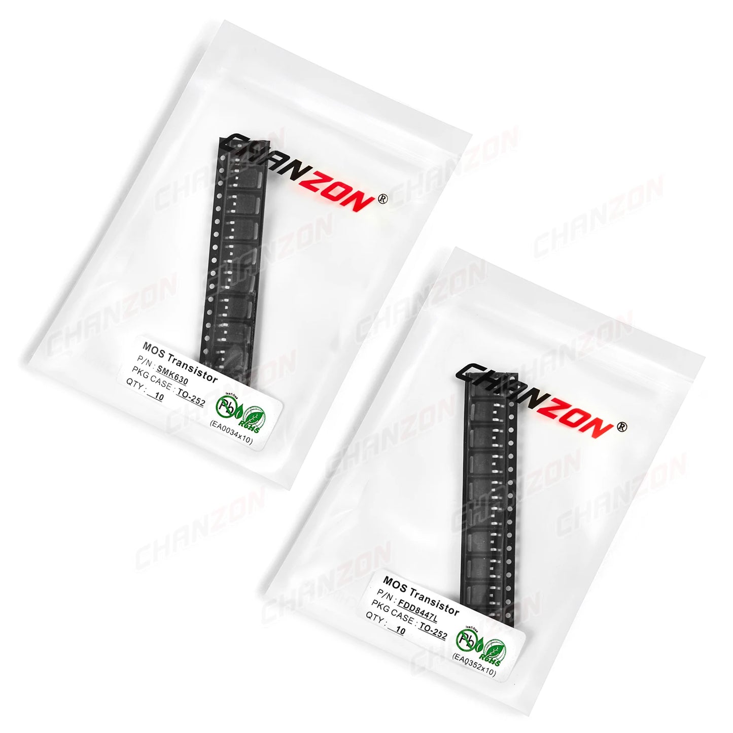 MOSFET Canal-N SMD TO-252 - Tipos SMK630 / FDD8447L - Lote 10 Piezas