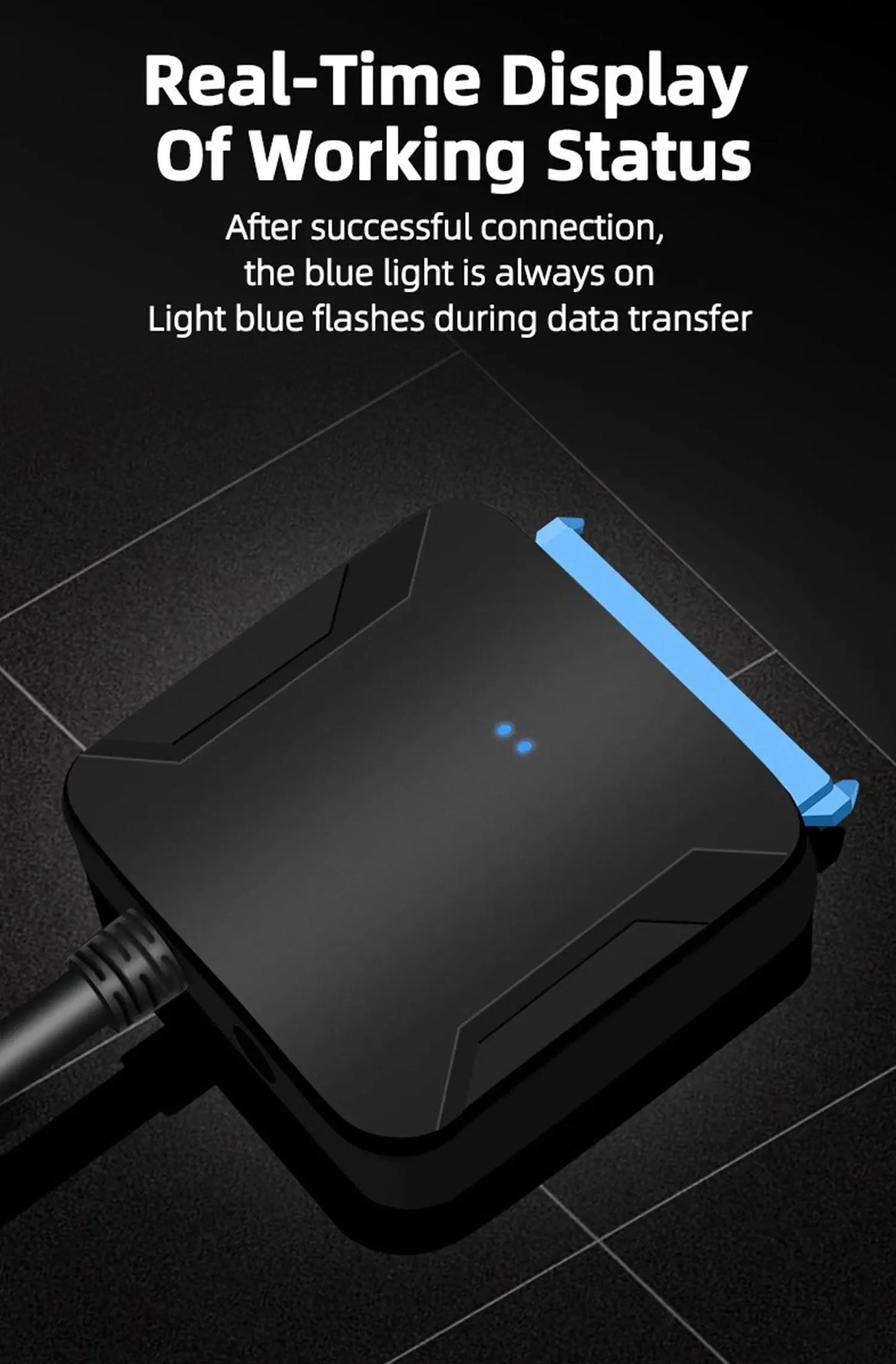 Cable Adaptador Coolcirc USB 3.0 a SATA para Disco Duro HDD/SSD Externo 2.5"