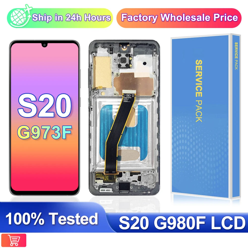 Pantalla TFT 4G con Marco para Samsung Galaxy S20 (Digitalizador Táctil)
