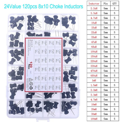 Kit Surtido Inductores SMD/DIP - Varios Valores (2.2uH a 100mH)