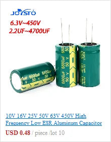 Supercapacitor Farad Bloque Recto 0.1F 5.5V / 0.15F 4.5V 11.5x11.5x5.5mm - Lote 5 Piezas