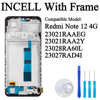 23021RAAEG 22111317I Premium Lcd For Xiaomi Redmi Note 12 4G Display Touch Screen Digitizer Panel Assembly For Redmi Note 12 5G