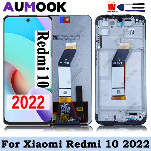 LCD For Xiaomi Redmi 10 Prime 2022 22011119TI Display for Redmi 10 2022 21121119SG Touch Screen Digitizer Assembly Replacement