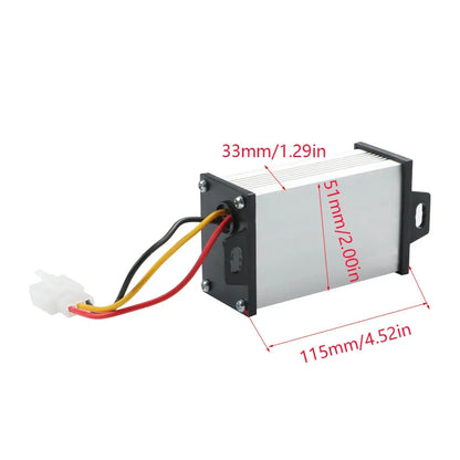 Convertidor Voltaje DC 36V-72V a 12V Buck Step-Down para Vehículo Eléctrico