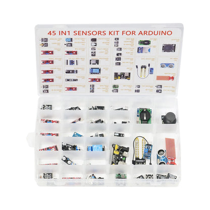 Kit Inicio Módulos Sensores (45 en 1) para Arduino UNO R3/MEGA2560 (Superior a Kit 37 en 1)