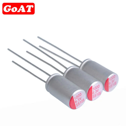 Capacitor Sólido Polímero (4.7uF-2200uF, 6.3V-100V) - Unidad (Especificar Valor)