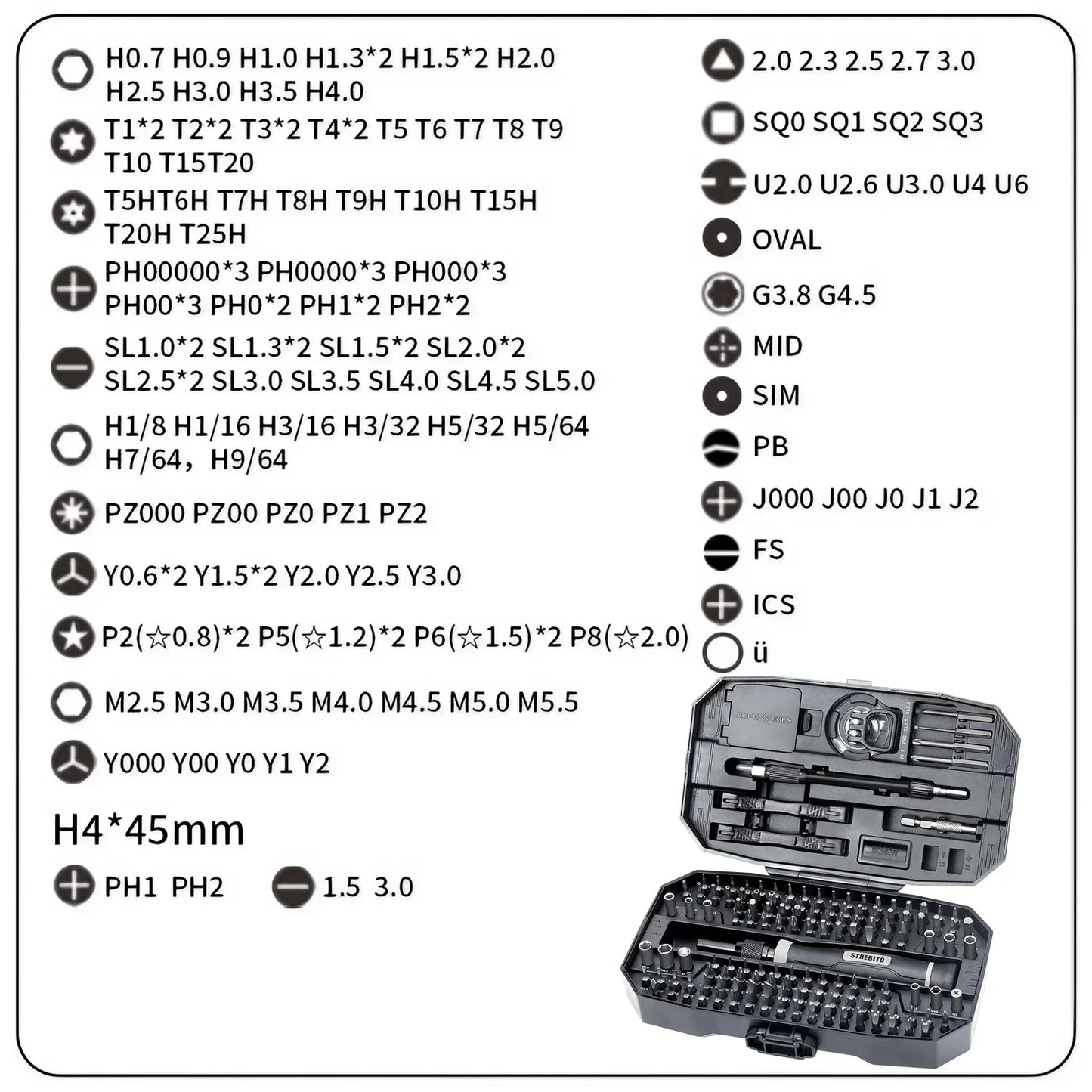 Set Destornilladores Precisión Profesional 152 en 1 / 25 en 1 (Kit Herramientas Laptop/Computadora, Puntas T5/T6 Torx)