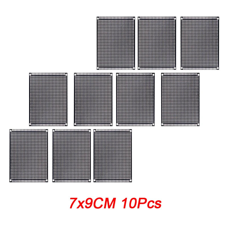 5/10PCS PCB Board Prototype Board Black Double Side Circuit Boards 2x8 3x7 4x6 5x7 7x9cm DIY Electronic Kit Free Shipping