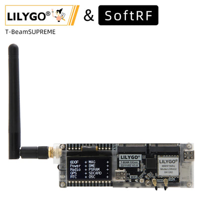 Placa Desarrollo LILYGO SoftRF T-Beam SUPREME ESP32-S3 LoRa (SX1262 868/915MHz) con GPS U-blox L76K, WiFi, Bluetooth, OLED 1.3"
