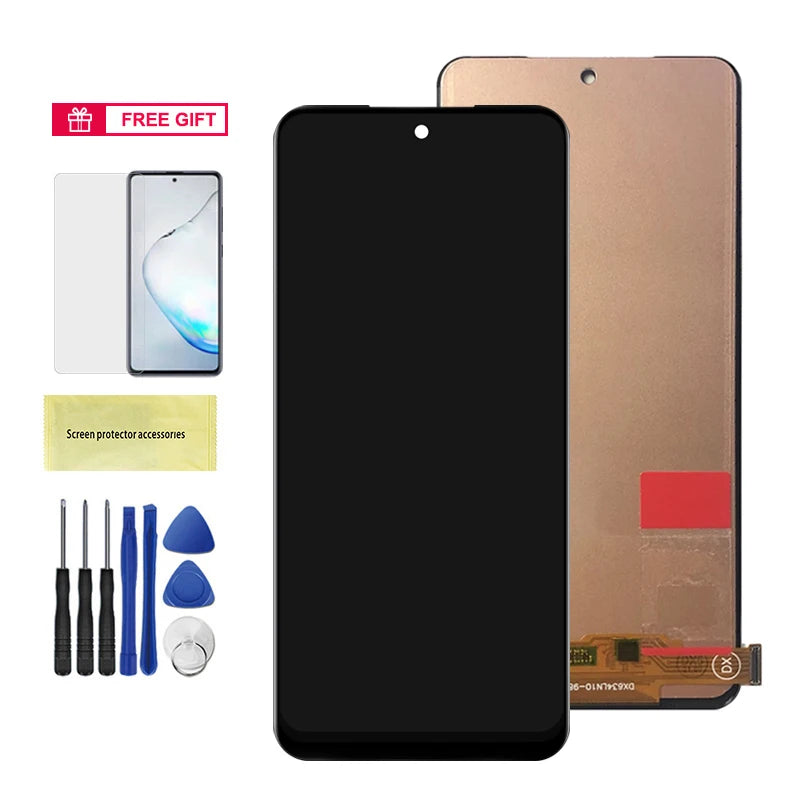 6.43"AMOLED Display For Xiaomi Note 10 4G LCD Display Touch Screen Digitizer Assembly For Redmi Note 10S M2101K7AI M2101K7BG