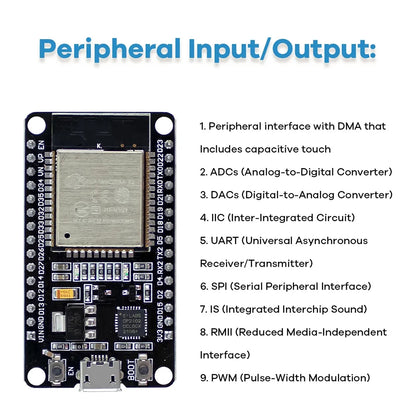 Kit Inicio Básico DIY para Placa Desarrollo ESP32 ESP-32S WiFi IoT (Incluye OLED 0.96", Módulo Fotorresistor) para Arduino