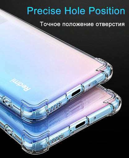 Funda Carcasa Silicona Transparente Anti-Golpes (Airbag) para Xiaomi Redmi Note 7-10S / 7A-9C / Poco F3/X3 Pro NFC