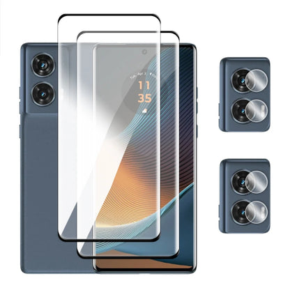 For Motorola Edge 50 Fusion Glass For Motorola Edge 50 Fusion Tempered Glass Full Cover 3D Curved Screen Protector 9H Lens Film