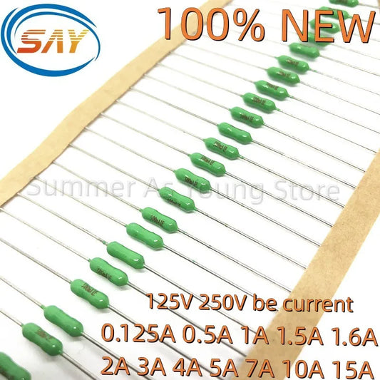 Lead Green Fuse 125/250V  2.4*7mm 62mA 125mA 250mA 1A 2A 3A 3.15A 4A 5A 7A 8A 10A 15A Fast Blow PICO Resistance Fuse