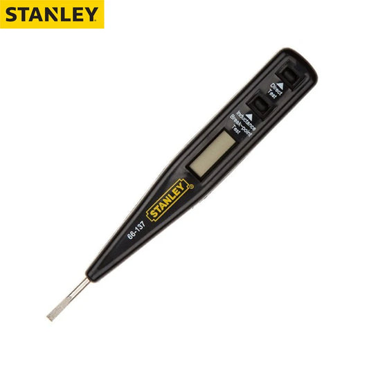 Destornillador Tester Digital Stanley 66-137 (2 en 1, 12V) con Display LCD - Uso Profesional/DIY/Automotriz
