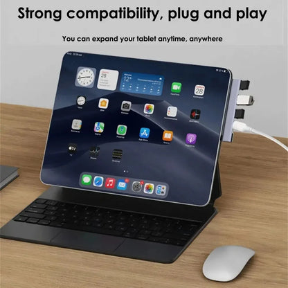 Hub USB-C 4-en-1 USB 3.0 + PD 60W + Type-C 3.1 Splitter OTG para Xiaomi/Lenovo/MacBook Pro/Air