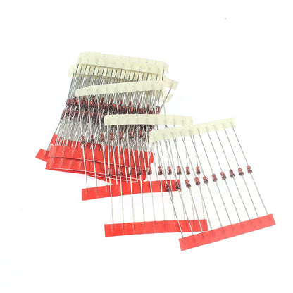Kit Surtido Diodos Zener 1W (3.3V-24V, 14 Valores) Componentes Electrónicos DIY - Pack 140 Unidades