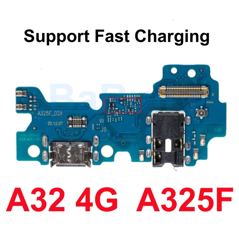 Placa Puerto Carga Rápida USB con Conector Dock y Flex para Samsung Galaxy A03/A04/A12-A14/A23/A24/A34/A52/A53/A72/A73 4G/5G