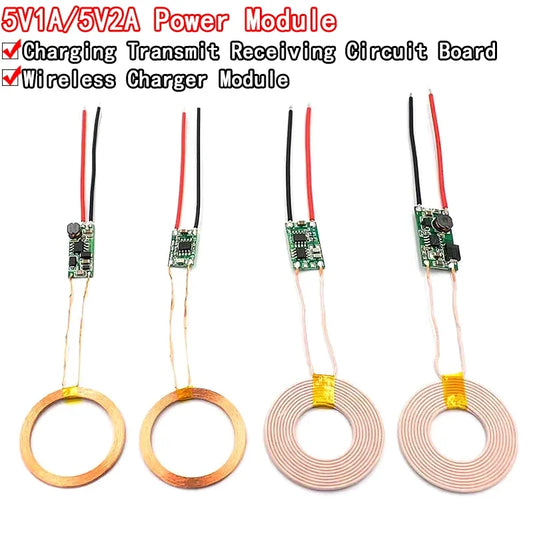 Módulo Transmisor/Receptor Cargador Inalámbrico 5V 1A/2A Terminal Placa Circuito para DIY