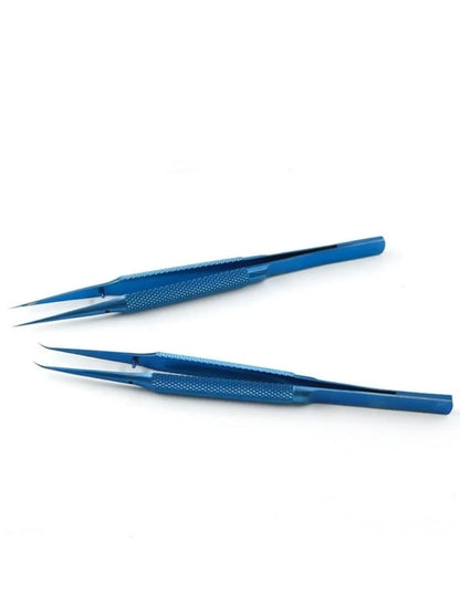 Pinzas Precisión Aleación Titanio Antimagnéticas Profesionales para Reparación Huella Digital/Línea Salto/Placa Base Teléfono