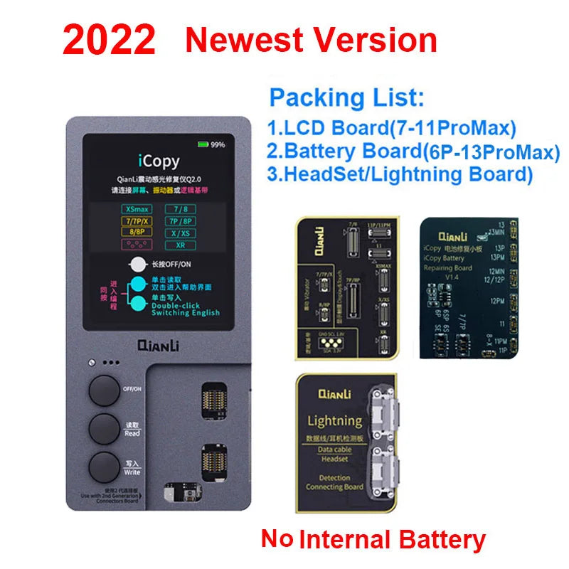Qianli iCopy Plus LCD Screen Original Color Repair Programmer for Phone 11 Pro Max XR XSMAX XS 8P 8 7P 7 Vibration/Touch Repair