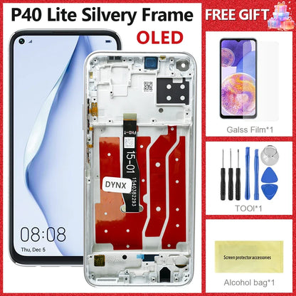 LCD For Huawei P40 Lite JNY-LX1 LCD 10 Touch Screen Replacement For Nova 7i JNY-LX2 P 40 Lite LCD Screen Nova 6 SE Display
