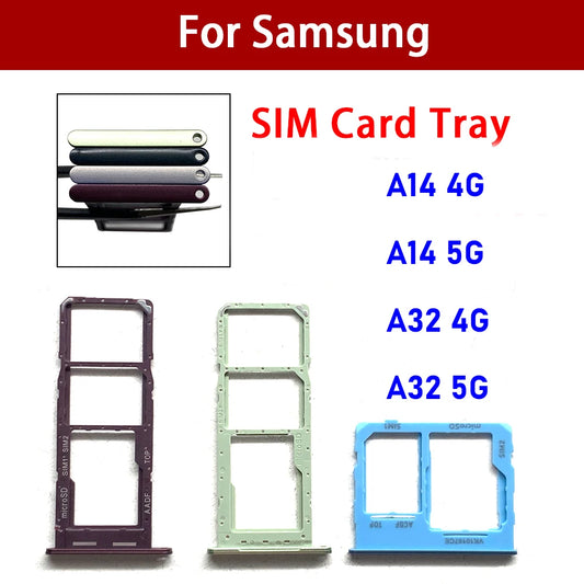 Bandeja Doble SIM (Micro/Nano) para Samsung A14 (4G/5G)/A32 5G - Adaptador Slot Chip Holder