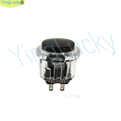 Botón Pulsador Arcade Transparente (30mm/24mm) Reemplazo para Máquina Arcade (1 Unidad)