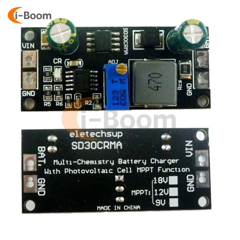 Módulo Controlador Carga Panel Solar MPPT 1A Batería Ion/Titanato Litio Regulador