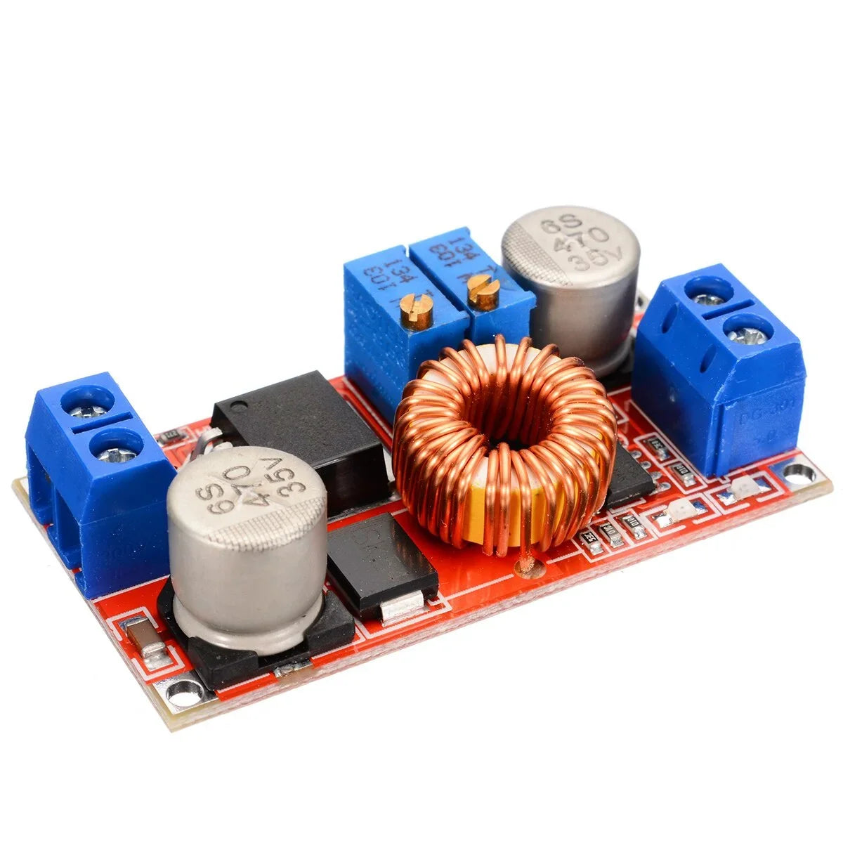 Módulo Convertidor Buck DC-DC 5A Ajustable CC/CV Step-Down Regulador Voltaje Placa Carga 5V/12V/24V