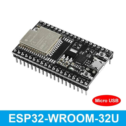 Placa Desarrollo ESP32 (30/38 Pines, ESP32-WROOM-32D/32U/32S) Módulo Inalámbrico WiFi + Bluetooth Doble Núcleo Bajo Consumo