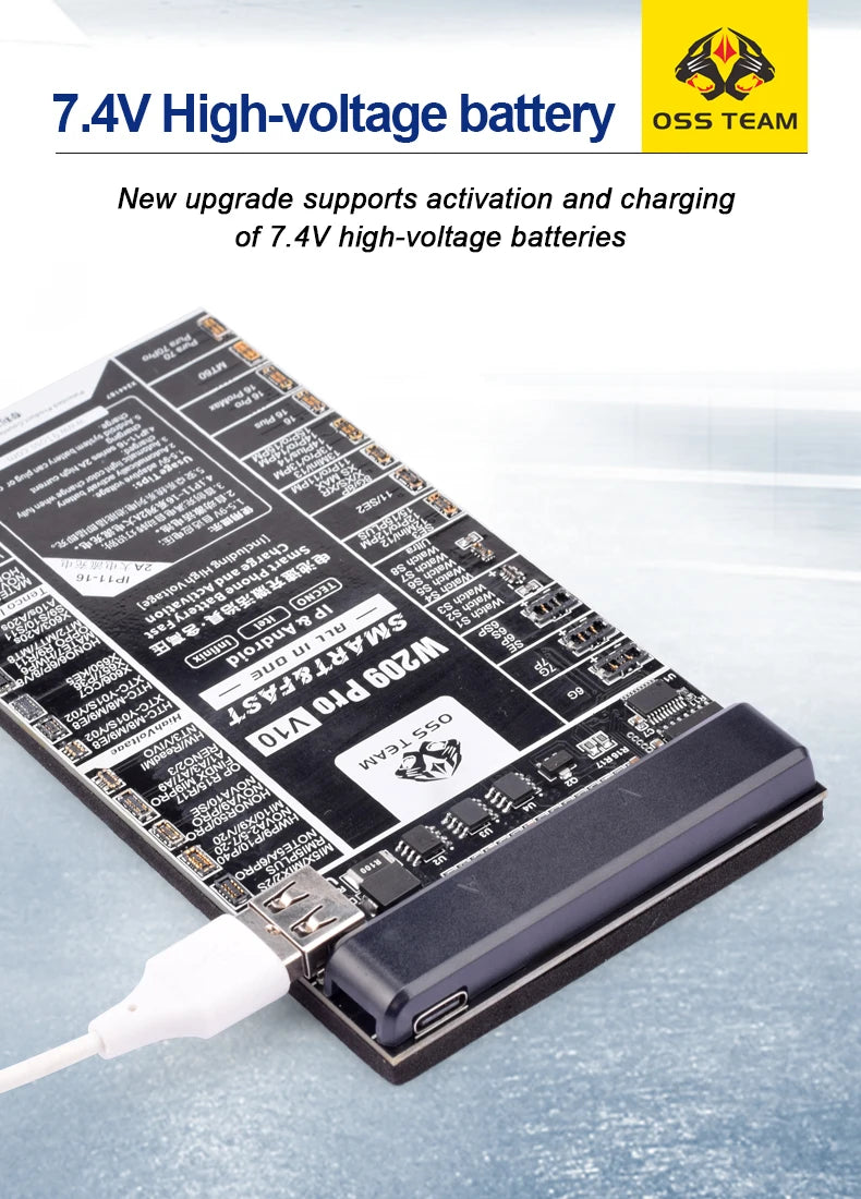 W209 Pro 2 IN 1 Battery Activation board for iPhone 6- 16Pro 16plus 16pro max Samsung Xiaomi Circuit Board Charging Tester